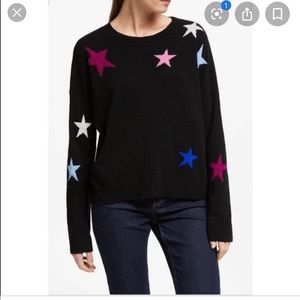 Rails Presley Black Cosmo Stars Cashmere Sweater